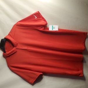 Nike polo Men Shirt, Size X-Large, Color Red